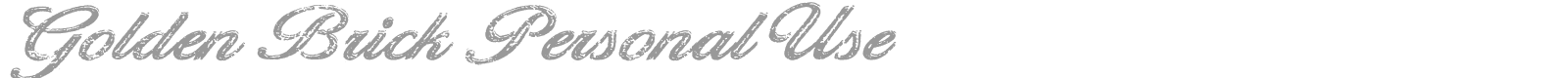 Golden Brick font preview